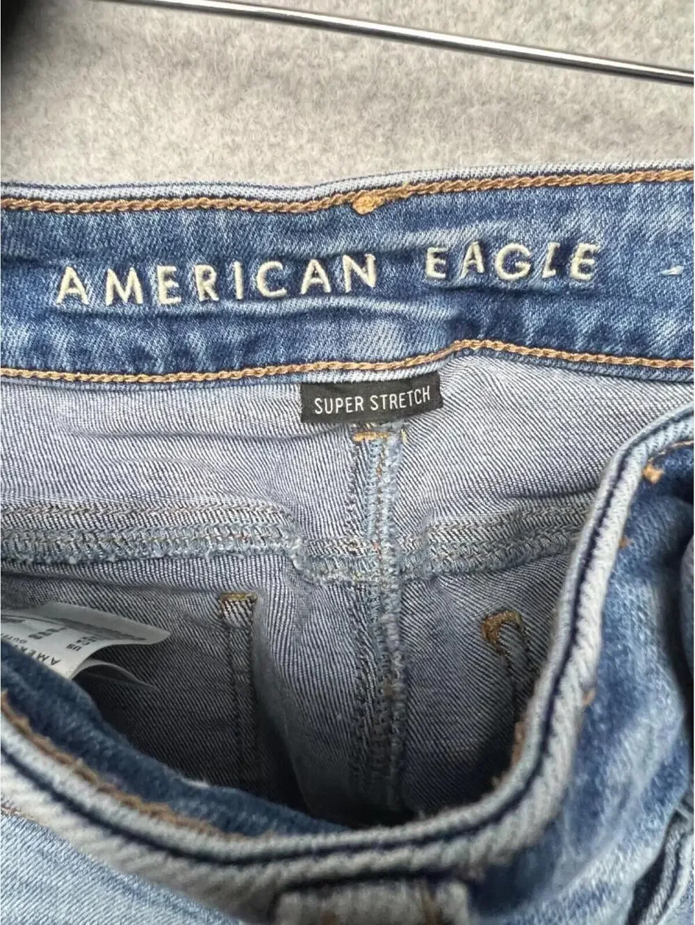 American Eagle High Rise Jegging Denim Jeans Womens Size 00S Distressed